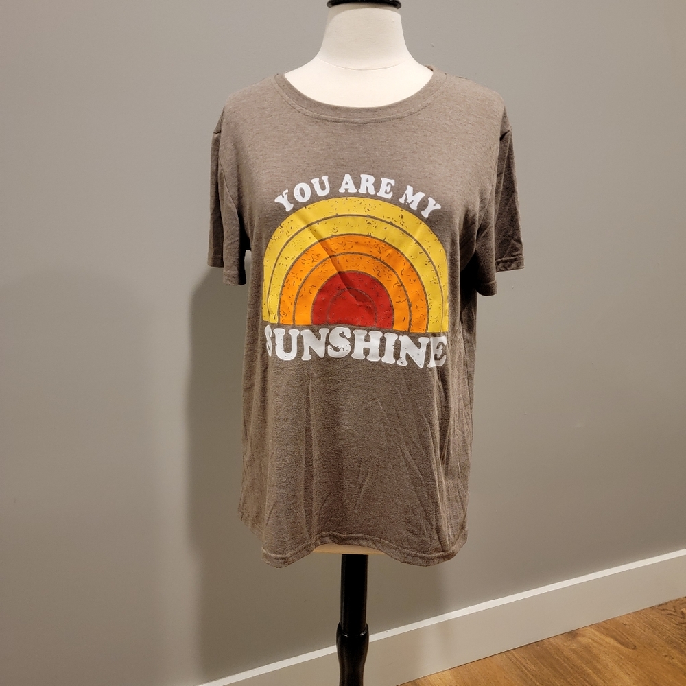 Women's you are my sunshine tee size large